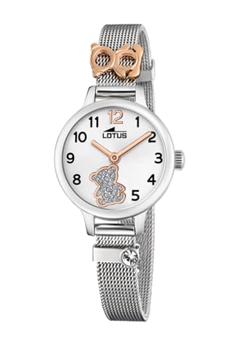 Lotus Kinder Armbanduhr Edelstahl Silber 25mm von LOTUS