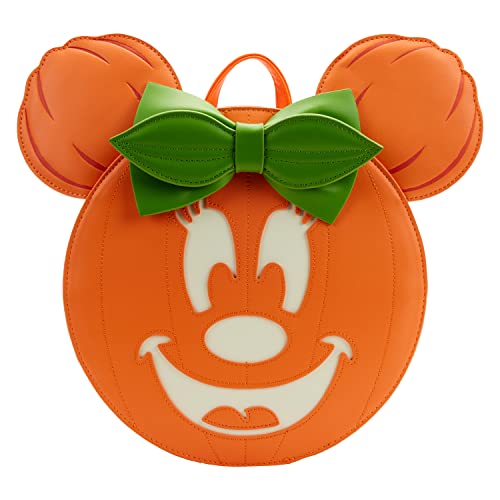 Loungefly - Mini Sac A Dos Disney - Glow Face Minnie Pumpkin - 0671803426115 von LOUNGEFLY