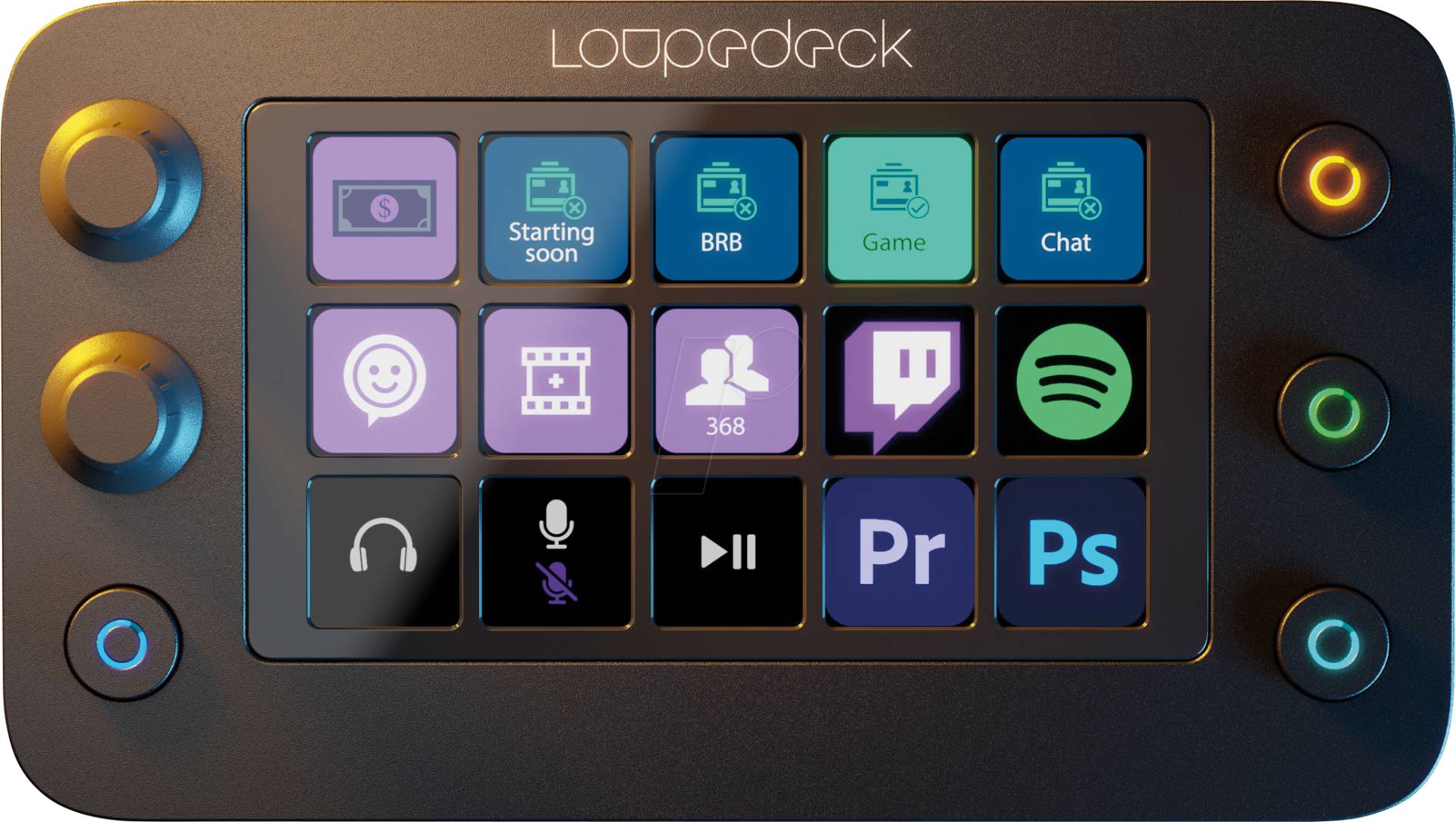LOUPEDECK LIVE S - Controller für Grafik-/Videobearbeitung von LOUPEDECK