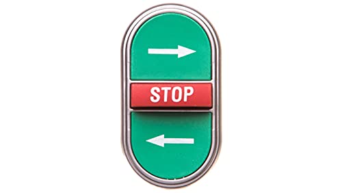 Lovato Electric LPCB7365 Triple-Touch-Stellantrieb, Federrücklauf, 22 mm, Platinum-Serie, 2 externe Betätigung, 1 Mitteldrucktaster, Federrücklauf, → - Stopp- - - und von LOVATO