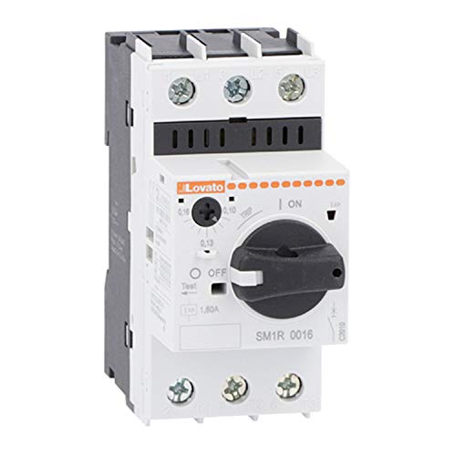 Schalter für Drehsteuerung, 6 bis 14 A, 4,5 x 8,5 x 9 cm, Weiß (Referenz: SM1R1400) von LOVATO