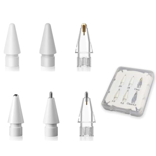 LOVE MEI Ersatz-Bleistiftspitzen für Apple Pencil Pro, verbesserte Bleistiftspitzen, passend für Apple 2. 1. Generation USB-C, und Logitech Crayon Digitalstift, Stiftspitzen-Pad Pro Bleistift-Sets (6) LOVE MEI Ersatz-Bleistiftspitzen für Apple Pencil Pro, verbesserte Bleistiftspitzen, passend für Apple 2. 1. Generation USB-C, und Logitech Crayon Digitalstift, Stiftspitzen-Pad Pro Bleistift-Sets (6) von LOVE MEI