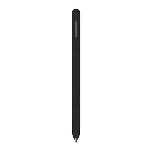 LOVE MEI Für Samsung Galaxy Tab S7/S7 FE/S8/S 8Ultra/S9/S9+/S9 Ultra S Pen Sleeve Case, Anti-Rutsch Smooth Grip Holder Leder Textur Silico Sleeve Schutzhülle für S8/S8+/S9 Ultra S Pen (Schwarz) von LOVE MEI