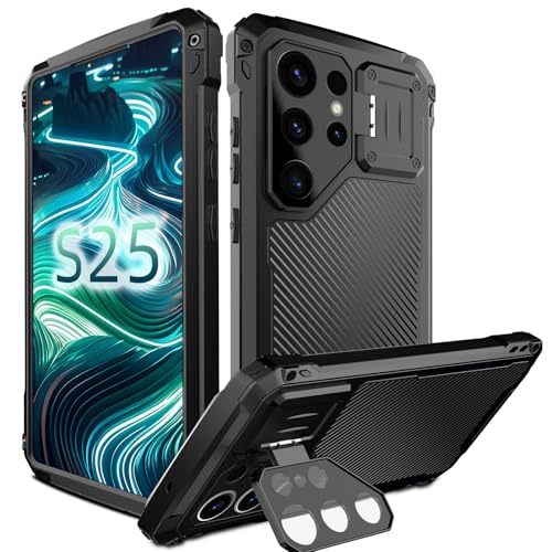LOVE MEI Galaxy S25 Ultra Metallhülle, Militärische Ganzkörper-Schutzhülle, strapazierfähig, stoßfest, integrierter Kameraständer und gehärtetes Glas, Magnetring, Handyhülle für Samsung Galaxy S25 LOVE MEI Galaxy S25 Ultra Metallhülle, Militärische Ganzkörper-Schutzhülle, strapazierfähig, stoßfest, integrierter Kameraständer und gehärtetes Glas, Magnetring, Handyhülle für Samsung Galaxy S25 von LOVE MEI