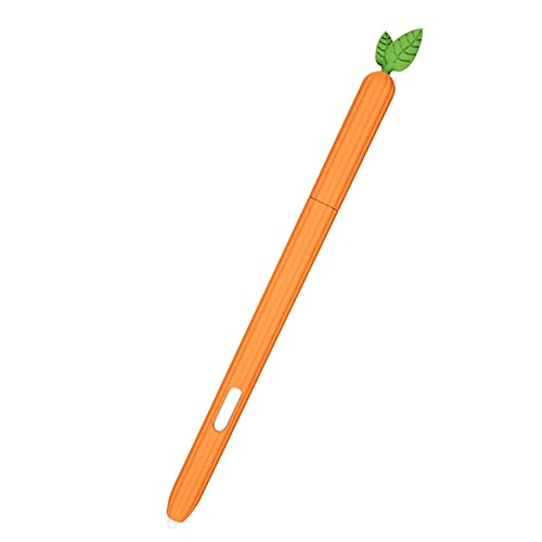 LOVE MEI Galaxy Tab S7/S7+/S7 FE/S8 Ultra/S8+/S8/S9/S9+/S9 Ultra S Pen Sleeve Case, Cute Cartoon Design Silicone Sleeve Protective Skin Case Non-Slip Smooth Grip (Orange) von LOVE MEI