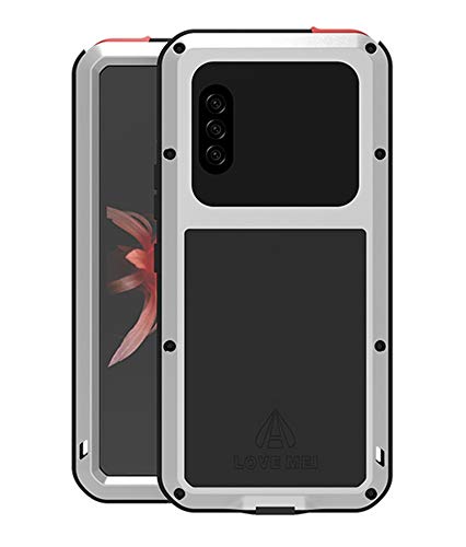 LOVE MEI Handyhülle für Sony Xperia 10 II, Heavy Duty Outdoor Stoßfest Staubdicht Kratzfeste Hybrid Tough Armor Aluminium Metall Militär Bumper mit Hartglas Ganzkörper Schutzhülle Hülle (Silber) LOVE MEI Handyhülle für Sony Xperia 10 II, Heavy Duty Outdoor Stoßfest Staubdicht Kratzfeste Hybrid Tough Armor Aluminium Metall Militär Bumper mit Hartglas Ganzkörper Schutzhülle Hülle (Silber) von LOVE MEI