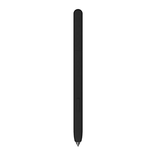 LOVE MEI Kompatibel mit Samsung Galaxy Tab S6 Lite S Pen Sleeve Case, Rutschfester glatter Griff Halter Leder Textur Silikon Sleeve Schutzhülle für S6 Lite S Pen (Schwarz) von LOVE MEI