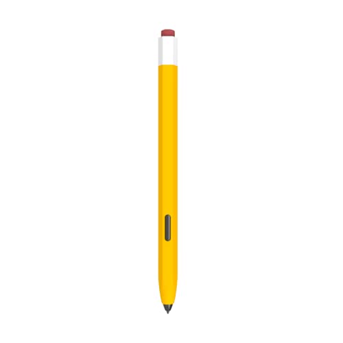 LOVE MEI Kompatibel mit Samsung Galaxy Tab S6 Lite S Pen Sleeve Case, Rutschfester glatter Griff Klassische Silikonhülle Schutzhülle für Galaxy Tab S6 Lite S Pen (Gelb) von LOVE MEI
