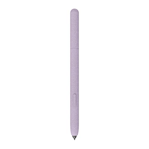 LOVE MEI Kompatibel mit Samsung Galaxy Tab S6 Lite S Pen Sleeve Case, rutschfeste glatte Griffhalterung, Ledertextur, Silikonhülle, Schutzhülle für S6 Lite S Pen (lila) von LOVE MEI