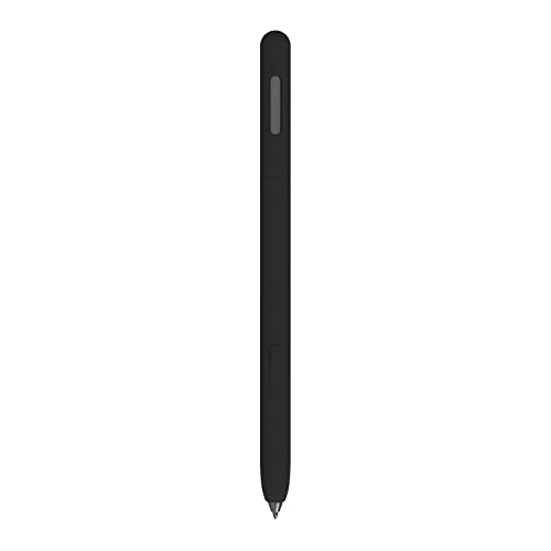 LOVE MEI Samsung Galaxy Tab S7 FE/S7/S7 Plus/S8/S8 Plus/S8 Ultra/S9/S9+/S9 Ultra S Pen Sleeve Case, Retro Design Silikon Sleeve Protective Skin Cover Case Anti-Rutsch Smooth Grip (Schwarz) von LOVE MEI