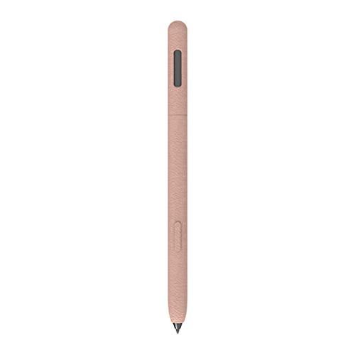 Love MEI Schutzhülle für Samsung Galaxy Tab S7/S7 FE/S8/S 8Ultra/S9/S9 FE/S9 Ultra/S10/S10 Ultra S Stifthülle rutschfest glatter Griff Ledertextur Silikonhülle Schutzhülle (Rosa) von LOVE MEI
