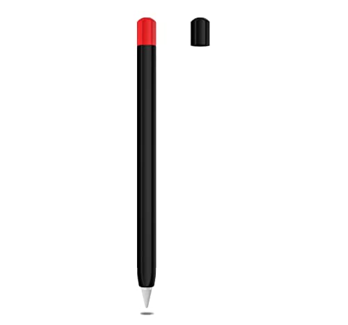 LOVE MEI Silikon-Schutzhülle, kompatibel mit Huawei M-Pencil 2. Generation, zweifarbige Silikon-Schutzhülle, rutschfest, glatter Griff, Halterung für Huawei M-Pencil 2 (schwarz) von LOVE MEI