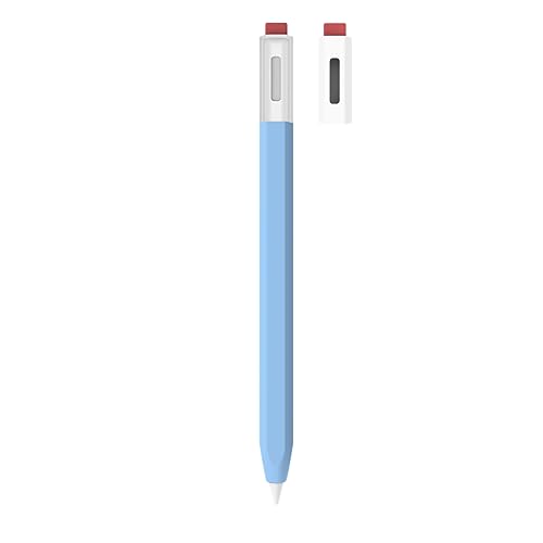 LOVE MEI Silikon-Schutzhülle für Xiaomi Inspiration Stylus 2nd Smart Pen, klassisches Retro-Design, rutschfest, glatter Griff, Himmelblau von LOVE MEI