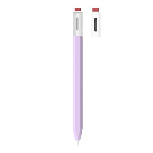 LOVE MEI Silikon-Schutzhülle für Xiaomi Inspiration Stylus 2nd Smart Pen, klassisches Retro-Design, rutschfest, glatter Griff, Violett von LOVE MEI