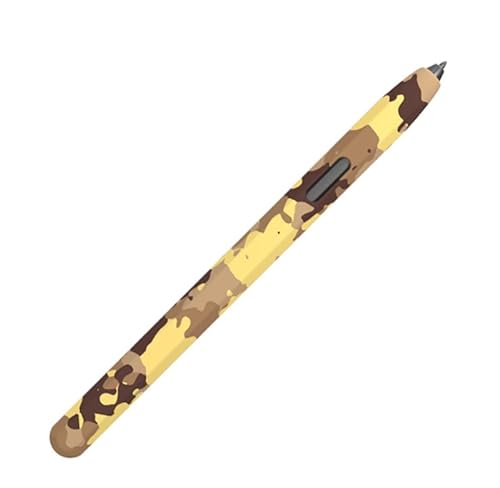 LOVE MEI Silikonhülle für Samsung Galaxy Tab S6 Lite Pencil Case S Pen Case, Camouflage Design Rutschfest Bequem Weich Griff Tasche Sleeve Skin Case (Gelb) von LOVE MEI