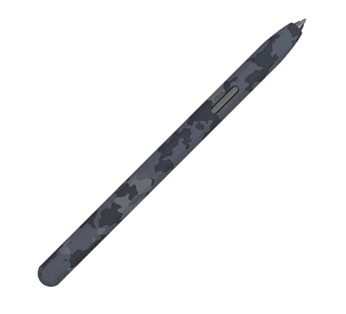 LOVE MEI Silikonhülle für Samsung Galaxy Tab S7 FE/S7/S7 Plus/S8/S8 Plus/S8 Ultra Pencil Case S Pen Case, Camouflage Design Rutschfest Bequem Soft Grip Pouch Sleeve Skin Case (Grau) von LOVE MEI