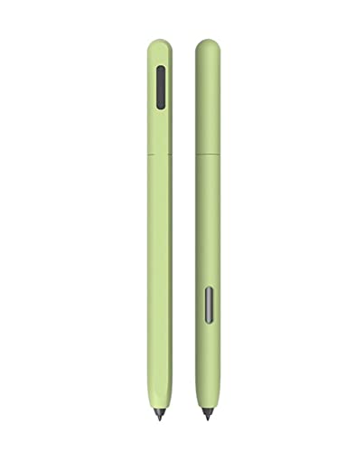 LOVE MEI Silikonhülle für Samsung Galaxy Tab S7 FE/S7/S7 Plus/S8/S8 Plus/S8 Ultra S Stift, klassisches Design Federmäppchen, rutschfest, bequem, weich, Grün von LOVE MEI