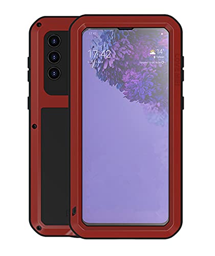 LOVE MEI für Samsung Galaxy S21 Plus Hülle, Heavy Duty Stoßfest Staubdicht Hybrid Tough Armor Aluminium Metall Militär Bumper Schutzhülle mit gehärtetem Glas für Galaxy S21+ / S21 Plus 5G (Rot) LOVE MEI für Samsung Galaxy S21 Plus Hülle, Heavy Duty Stoßfest Staubdicht Hybrid Tough Armor Aluminium Metall Militär Bumper Schutzhülle mit gehärtetem Glas für Galaxy S21+ / S21 Plus 5G (Rot) von LOVE MEI