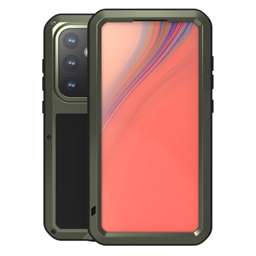 Love MEI Samsung Galaxy S24 FE Hülle, Heavy Duty Rüstung Militär Stoßfest Staubdicht Case Hybride Aluminium Metall+Silikon Schutzhülle Cover with Gehärtetes Glas für Samsung Galaxy S24 FE (Grün) Love MEI Samsung Galaxy S24 FE Hülle, Heavy Duty Rüstung Militär Stoßfest Staubdicht Case Hybride Aluminium Metall+Silikon Schutzhülle Cover with Gehärtetes Glas für Samsung Galaxy S24 FE (Grün) von LOVE MEI