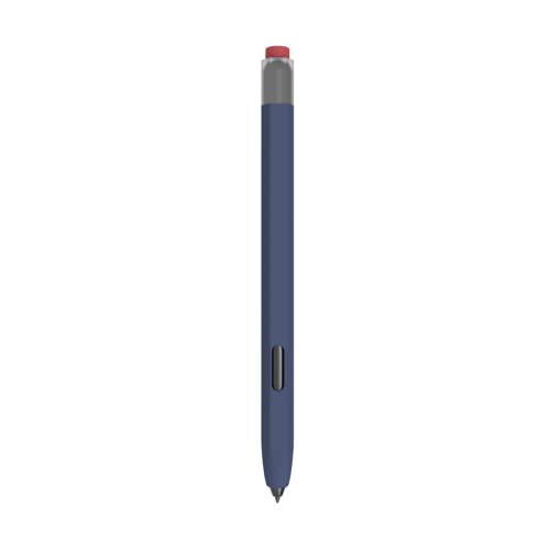 Love MEI für Samsung Galaxy Tab S7/S7 FE/S8/S8+/S9/S9+/S9 Ultra S Pen Sleeve Case, Rutschfester glatter Griff Klassische Silikonhülle Schutzhülle für S7+/S8+/S9 Ultra S Pen (Blau) von LOVE MEI