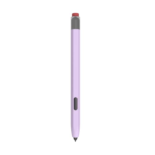 Love MEI für Samsung Galaxy Tab S7/S7 FE/S8/S8+/S9/S9+/S9 Ultra S Pen Sleeve Case, Rutschfester glatter Griff Klassische Silikonhülle Schutzhülle für S7+/S8+/S9 Ultra S Pen (Lila) von LOVE MEI