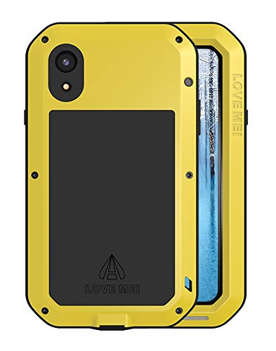 Love Mei Aluminium-Schutzhülle für Apple iPhone XR, wasserdicht, stoßfest, Silikon, leistungsstark, Hybrid-Metallschutz, Gelb Love Mei Aluminium-Schutzhülle für Apple iPhone XR, wasserdicht, stoßfest, Silikon, leistungsstark, Hybrid-Metallschutz, Gelb von LOVE MEI