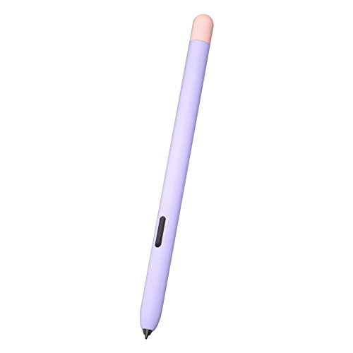 Zweifarbige Silikonhülle für Samsung Galaxy Tab S6 Lite S Pen, rutschfest, glatter Griff, Schutzhülle, kompatibel mit Galaxy Tab S6 Lite S Pen (Lila) von LOVE MEI