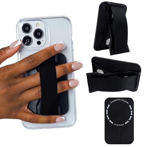 LoveHandle Pro for MagSafe kompatibler magnetischer Handygriff, Handyschlaufe, Halterung, Griff und Ständer für Smartphone und Tablet, schwarz, geeignet für alle MagSafe-Geräte LoveHandle Pro for MagSafe kompatibler magnetischer Handygriff, Handyschlaufe, Halterung, Griff und Ständer für Smartphone und Tablet, schwarz, geeignet für alle MagSafe-Geräte von LOVEHANDLE