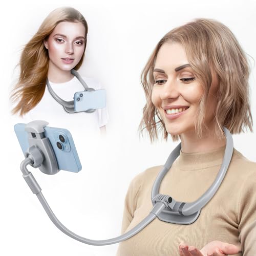 Handy-Ständer, Hals-Handyhalterung für Bett, freihändiges POV/Vlog-Selfie-Telefon-Hals-Halter für Aufnahmen, universeller, multifunktionaler, flexibler Telefonständer für 11,9 cm - 17,9 cm (4,7 - 6,7 Handy-Ständer, Hals-Handyhalterung für Bett, freihändiges POV/Vlog-Selfie-Telefon-Hals-Halter für Aufnahmen, universeller, multifunktionaler, flexibler Telefonständer für 11,9 cm - 17,9 cm (4,7 - 6,7 von LOVFIVE