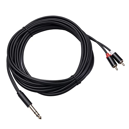 6,35 mm auf 2 RCA-StromStromkabel, StereoStromkabel, Adapter, RCA-StromStromkabel, vergoldetes AdapterStromkabel, 3,5-mm-AudioStromkabel, SplitterStromkabel für Vorverstärker, Mini-Kopfhörer , 5M 6,35 mm auf 2 RCA-StromStromkabel, StereoStromkabel, Adapter, RCA-StromStromkabel, vergoldetes AdapterStromkabel, 3,5-mm-AudioStromkabel, SplitterStromkabel für Vorverstärker, Mini-Kopfhörer , 5M von LOVIVER