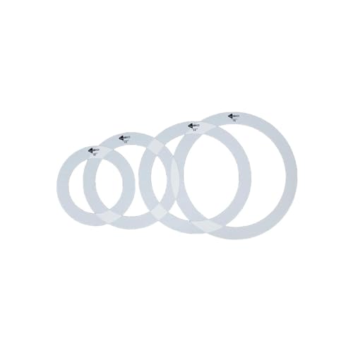 LOVIVER 4x Dämpfung Trommel Dämpfer Ringe, Trommel Schalldämpfer Accs Robuste Trommel Teile Praktische Tragbare Percussion Zubehör, 14 Zoll 14 Zoll 12 Zoll 10 Zoll von LOVIVER