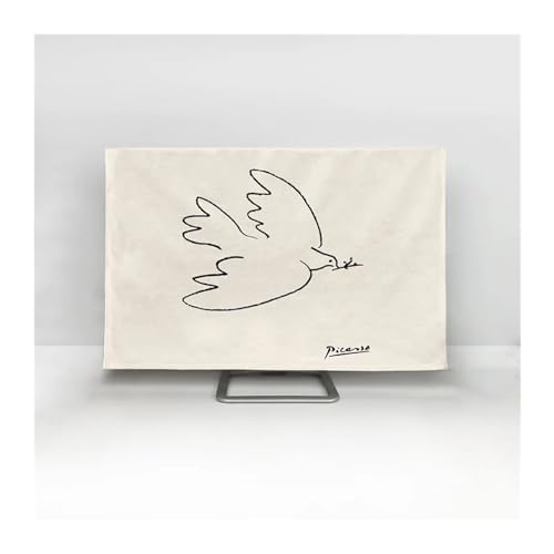 LOVSSU Tv-Abdeckungen Display-Staubschutz, TV-Staubschutz, Stoff, 32–75 Zoll, einfach und modern FüR Tv(14,40 inch) von LOVSSU