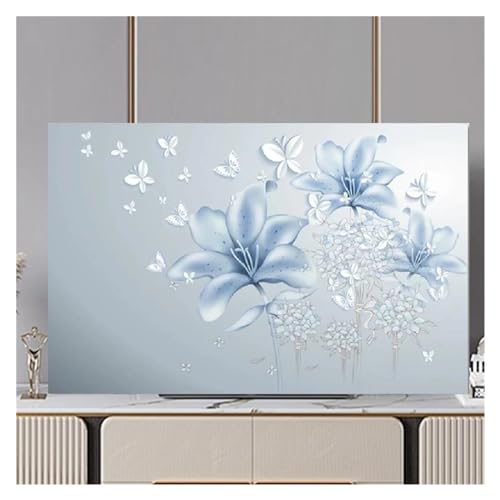 LOVSSU Tv-Abdeckungen Fernsehhaube TV-Staubschutztuch 32-75 Zoll Niedliche Monitorabdeckung for Schutz des Bildschirms FüR Tv(01,37-39inch(93x60cm)) von LOVSSU