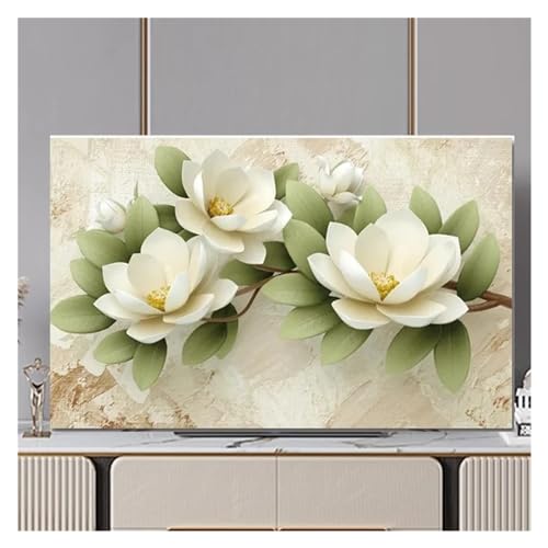LOVSSU Tv-Abdeckungen Fernsehhaube TV-Staubschutztuch 32-75 Zoll Niedliche Monitorabdeckung for Schutz des Bildschirms FüR Tv(05,52inch(117x73cm)) von LOVSSU