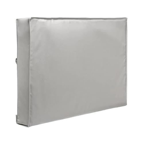 LOVSSU Tv-Abdeckungen Outdoor-TV-Schutzhülle, wetterfest, mit Bodenabdeckung, geeignet for 30-32-Zoll-Fernseher, mit Fernbedienungstasche FüR Tv(Silver,FOR 70-75inch TV) von LOVSSU