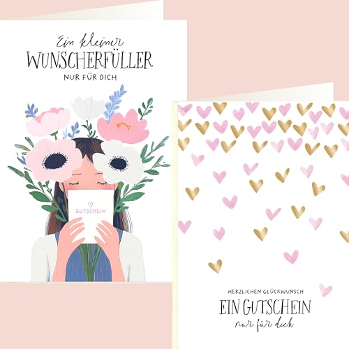 LOViLEE® 2x Gutscheinkarten - Gutscheine mit Herz von LOViLEE