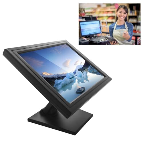 LOYEMAADE 17" Touch Screen POS LCD Touchscreen Monitor,Einstellung mehrerer Winkel, mit Eingabestift,Retail Kiosk Restaurant Bar von LOYEMAADE