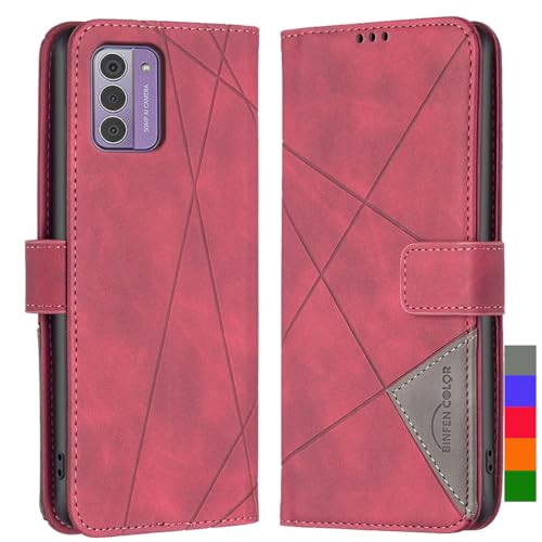 LOYWIN Handyhülle für Nokia G42 Leder Tasche Klapphülle mit Kartensteckplatz & Fotorahmen Beutel Weich Silikon Schale Case Schutz Hülle für Nokia G42, Rot LOYWIN Handyhülle für Nokia G42 Leder Tasche Klapphülle mit Kartensteckplatz & Fotorahmen Beutel Weich Silikon Schale Case Schutz Hülle für Nokia G42, Rot von LOYWIN