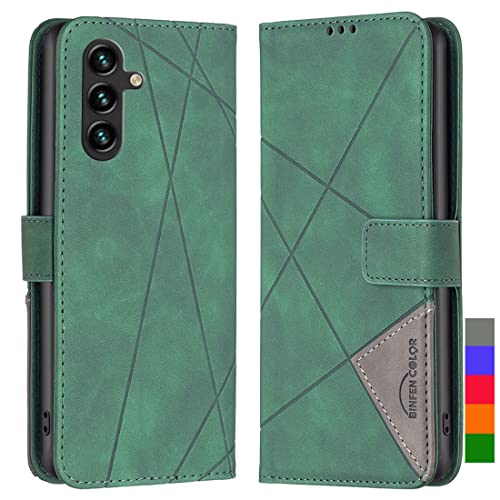 LOYWIN Handyhülle für Samsung Galaxy A14 5G Leder Tasche Klapphülle mit Kartensteckplatz & Fotorahmen Beutel Weich Silikon Schale Case Schutz Hülle für Samsung A14 5G, Grün LOYWIN Handyhülle für Samsung Galaxy A14 5G Leder Tasche Klapphülle mit Kartensteckplatz & Fotorahmen Beutel Weich Silikon Schale Case Schutz Hülle für Samsung A14 5G, Grün von LOYWIN