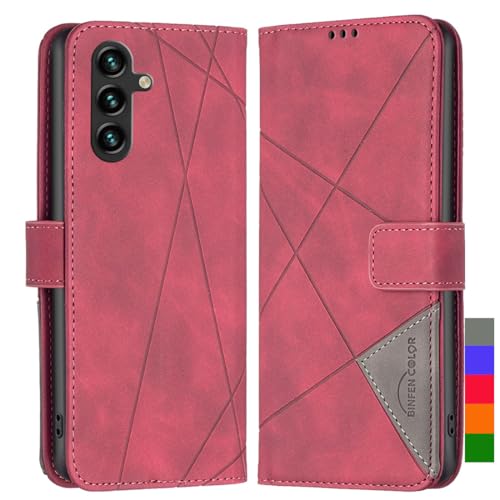 LOYWIN Handyhülle für Samsung Galaxy A16 Leder Tasche Klapphülle für Galaxy A16 Hülle mit Kartensteckplatz & Fotorahmen Beutel Weich Silikon Schale Case Schutz Hülle für Samsung A16, Rot LOYWIN Handyhülle für Samsung Galaxy A16 Leder Tasche Klapphülle für Galaxy A16 Hülle mit Kartensteckplatz & Fotorahmen Beutel Weich Silikon Schale Case Schutz Hülle für Samsung A16, Rot von LOYWIN