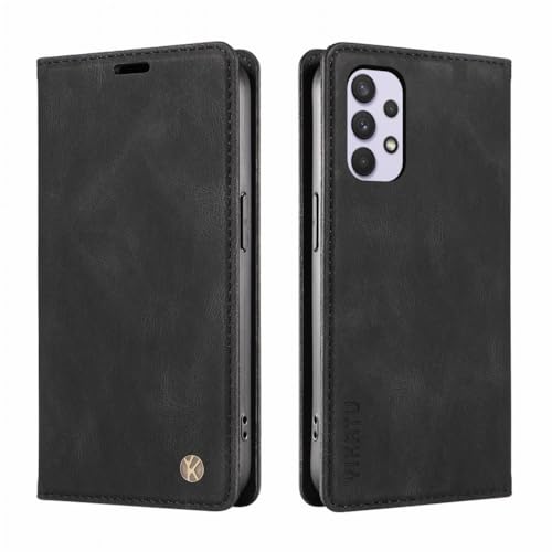 LOYWIN Handyhülle für Samsung Galaxy A32 4G Leder Hülle für Galaxy A32 4G Klapphülle mit Kartensteckplatz Beutel Weich Silikon Schale Case Schutz Tasche für Samsung A32 4G, Schwarz LOYWIN Handyhülle für Samsung Galaxy A32 4G Leder Hülle für Galaxy A32 4G Klapphülle mit Kartensteckplatz Beutel Weich Silikon Schale Case Schutz Tasche für Samsung A32 4G, Schwarz von LOYWIN