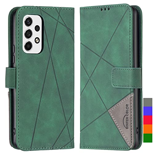 LOYWIN Handyhülle für Samsung Galaxy A53 5G Leder Tasche Klapphülle mit Kartensteckplatz & Fotorahmen Beutel Weich Silikon Schale Case Schutz Hülle für Samsung A53 5G, Grün LOYWIN Handyhülle für Samsung Galaxy A53 5G Leder Tasche Klapphülle mit Kartensteckplatz & Fotorahmen Beutel Weich Silikon Schale Case Schutz Hülle für Samsung A53 5G, Grün von LOYWIN