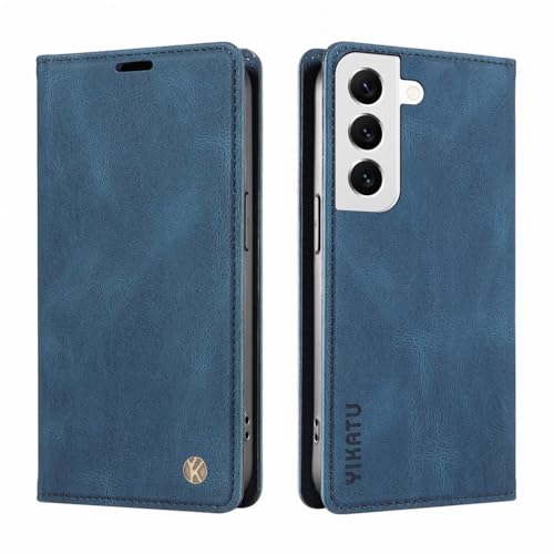 LOYWIN Handyhülle für Samsung Galaxy S22 Leder Hülle für Galaxy S22 Klapphülle mit Kartensteckplatz Beutel Weich Silikon Schale Case Schutz Tasche für Samsung S22, Blau LOYWIN Handyhülle für Samsung Galaxy S22 Leder Hülle für Galaxy S22 Klapphülle mit Kartensteckplatz Beutel Weich Silikon Schale Case Schutz Tasche für Samsung S22, Blau von LOYWIN