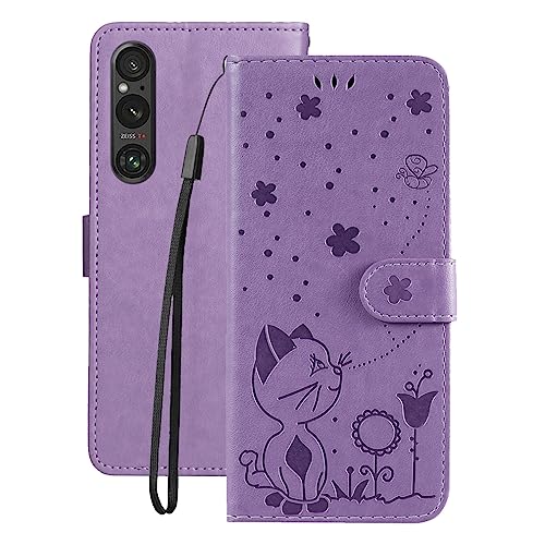 LOYWIN Handyhülle für Sony Xperia 1 V, Leder Tasche für Sony Xperia 1 V Klapphülle mit Kartensteckplatz Beutel Weich Silikon Schale Case Schutz Hülle für Sony Xperia 1 V, Lila LOYWIN Handyhülle für Sony Xperia 1 V, Leder Tasche für Sony Xperia 1 V Klapphülle mit Kartensteckplatz Beutel Weich Silikon Schale Case Schutz Hülle für Sony Xperia 1 V, Lila von LOYWIN