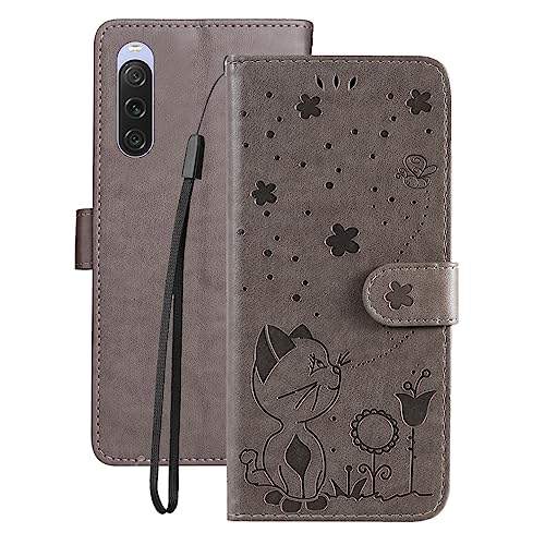 LOYWIN Handyhülle für Sony Xperia 10 V, Leder Tasche für Sony Xperia 10 V Klapphülle mit Kartensteckplatz Beutel Weich Silikon Schale Case Schutz Hülle für Sony Xperia 10 V, Grau LOYWIN Handyhülle für Sony Xperia 10 V, Leder Tasche für Sony Xperia 10 V Klapphülle mit Kartensteckplatz Beutel Weich Silikon Schale Case Schutz Hülle für Sony Xperia 10 V, Grau von LOYWIN