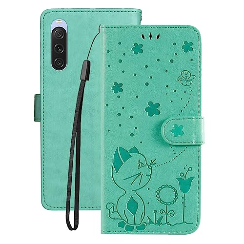 LOYWIN Handyhülle für Sony Xperia 10 V, Leder Tasche für Sony Xperia 10 V Klapphülle mit Kartensteckplatz Beutel Weich Silikon Schale Case Schutz Hülle für Sony Xperia 10 V, Grün LOYWIN Handyhülle für Sony Xperia 10 V, Leder Tasche für Sony Xperia 10 V Klapphülle mit Kartensteckplatz Beutel Weich Silikon Schale Case Schutz Hülle für Sony Xperia 10 V, Grün von LOYWIN