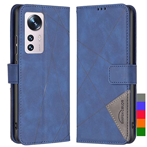 LOYWIN Handyhülle für Xiaomi 12 Leder Tasche Klapphülle mit Kartensteckplatz & Fotorahmen Beutel Weich Silikon Schale Case Schutz Hülle für Xiaomi 12, Blau LOYWIN Handyhülle für Xiaomi 12 Leder Tasche Klapphülle mit Kartensteckplatz & Fotorahmen Beutel Weich Silikon Schale Case Schutz Hülle für Xiaomi 12, Blau von LOYWIN