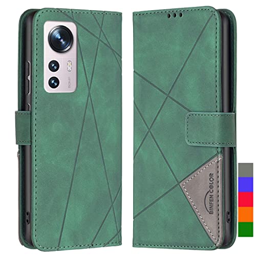 LOYWIN Handyhülle für Xiaomi 12 Leder Tasche Klapphülle mit Kartensteckplatz & Fotorahmen Beutel Weich Silikon Schale Case Schutz Hülle für Xiaomi 12, Grün LOYWIN Handyhülle für Xiaomi 12 Leder Tasche Klapphülle mit Kartensteckplatz & Fotorahmen Beutel Weich Silikon Schale Case Schutz Hülle für Xiaomi 12, Grün von LOYWIN