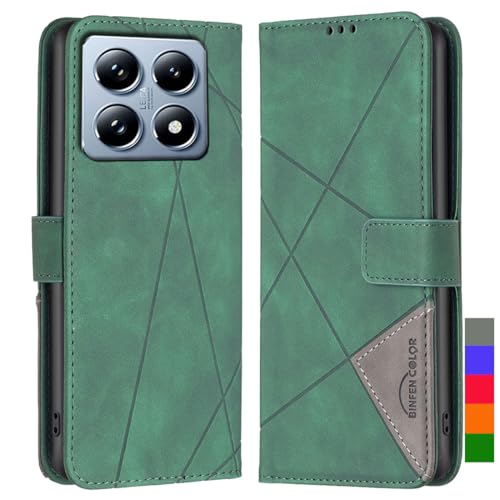 LOYWIN Handyhülle für Xiaomi 14T Leder Tasche Klapphülle für Xiaomi 14T Hülle mit Kartensteckplatz & Fotorahmen Beutel Weich Silikon Schale Case Schutz Hülle für Xiaomi 14T, Grün LOYWIN Handyhülle für Xiaomi 14T Leder Tasche Klapphülle für Xiaomi 14T Hülle mit Kartensteckplatz & Fotorahmen Beutel Weich Silikon Schale Case Schutz Hülle für Xiaomi 14T, Grün von LOYWIN