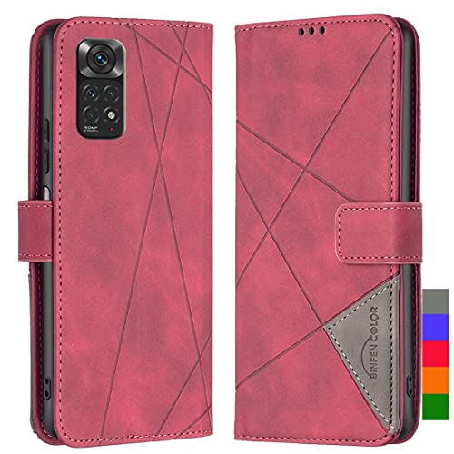 LOYWIN Handyhülle für Xiaomi Redmi Note 11 Leder Tasche Klapphülle mit Kartensteckplatz & Fotorahmen Beutel Weich Silikon Schale Case Schutz Hülle für Xiaomi Redmi Note 11, Rot LOYWIN Handyhülle für Xiaomi Redmi Note 11 Leder Tasche Klapphülle mit Kartensteckplatz & Fotorahmen Beutel Weich Silikon Schale Case Schutz Hülle für Xiaomi Redmi Note 11, Rot von LOYWIN